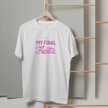 Mor Mürekkep My Final Fiesta Yazı Baskılı Kadın Tshirt