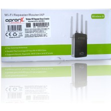 Apx Wireless Wifi Repeater Range Extender 4 Antenli Wifi Yükseltici