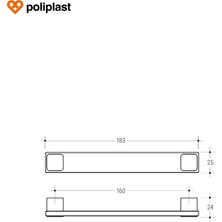 Poliplast Dolap Kulpları ve Çekmece Kulpları / Crom  Silver/ 4 Adet