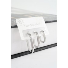 By Zeyna Aksesuar Kadın 316 L Paslanmaz Çelik Elips Model 3 Boy Küpe Seti