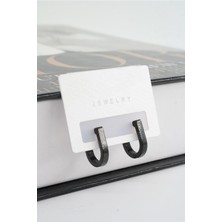 By Zeyna Aksesuar Kadın 316 L Paslanmaz Çelik 1.5 cm Geometrik Küpe