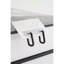 By Zeyna Aksesuar Kadın 316 L Paslanmaz Çelik 1.8 cm Dikdörtgen Model Küpe