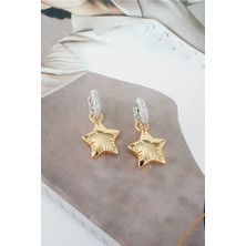 By Zeyna Aksesuar Kadın Vip Seri Yıldız Figürlü Balon Küpe Seti