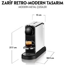 Nespresso C140 Citiz Kahve Makinesi,Platinum