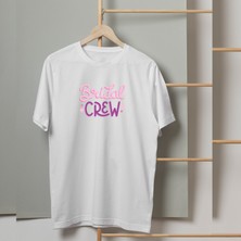 Mor Mürekkep Bridal Crew Yazı Baskılı Kadın Tshirt
