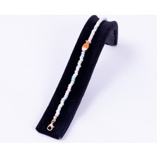 Balık aksesuarlı renkli boncuklu halhal