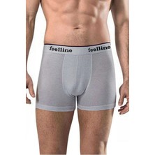 Feelline Pamuklu Doğal Likralı Erkek Boxer 4 Adet