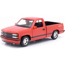 Maisto 1993 Chevrolet 454 Ss Pick-Up Model Araba 1/24 - Kırmızı