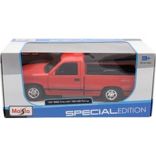 Maisto 1993 Chevrolet 454 Ss Pick-Up Model Araba 1/24 - Kırmızı