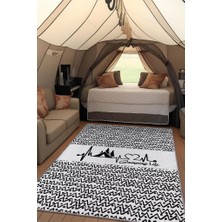 Homshtag Kamp Hayatı,İskandinav Desenli Kampçı Halısı,Çadır Halısı,Kampçı Halısı,Pamuklu Dokuma Tabanlı Yıkanabilir Halı