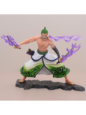 Anime One Piece Roronoa Zoro Figür Eylem Karakter Figür Oyuncak Biblo 28 cm