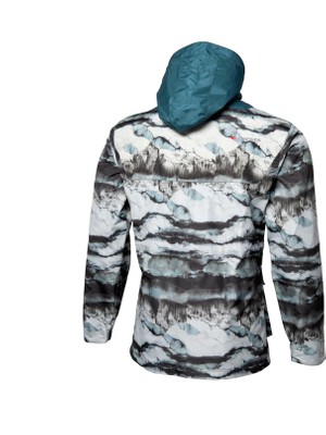 Cresta Outdoor Batik Baskılı Özel Üretim Kapüşonlu Erkek Parka