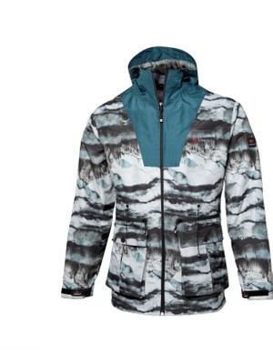 Cresta Outdoor Batik Baskılı Özel Üretim Kapüşonlu Erkek Parka