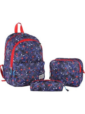 Relaxion 8640 Sırt Çantası Beslenme Çanta ve Kalem Kutusu Seti