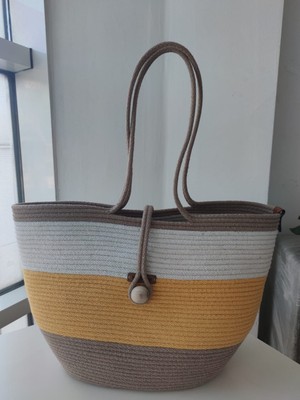 Boheme Bag Çanta Hasır Günlük Kullanıma Uygun ve Plaj Çantası