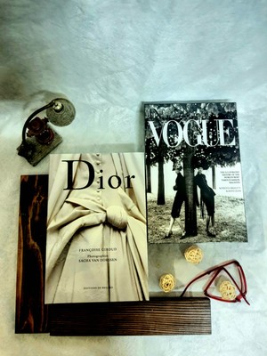Saccura Dekor 2'li Set Dekoratif Kitap Kutusu Vogue & Dior Dekoratif Kutu