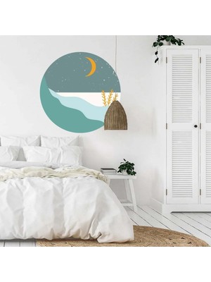 Kt Grup Boho Yuvarlak Manzaralar Duvar Sticker