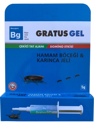 Baugen Gratus Gel 5 gr Hamam Böceği ve Karınca İçin Etkili Jel Uygulama Aracı