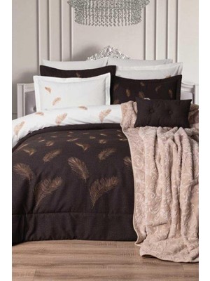 Özdilek Tual Çeyiz Seti Kahve 11 Parça