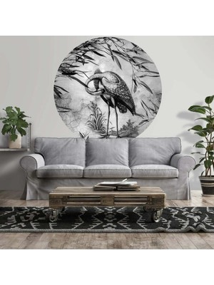 Kt Grup Boho Flamingo Siyah-Beyaz Duvar Sticker
