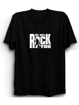 The Fame Queen, We Will Rock You, Freddie Mercury, Rock Metal Tişört