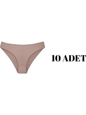 bleu petite 10'lu Paket Lazer Kesim Dikişsiz Kadın Külot