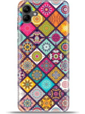 Cupcase Samsung Galaxy A04 Kılıf Esnek Silikon Kamera Koruma 4K Desenli Özel Tasarım - Girift