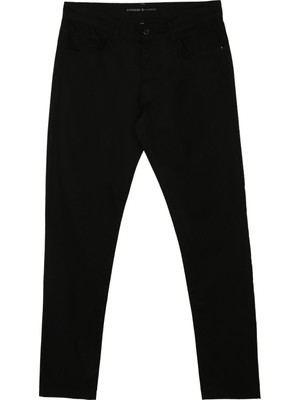 Altınyıldız Classics Normal Bel Boru Paça Comfort Fit Siyah Erkek Pantolon 4A012320009226