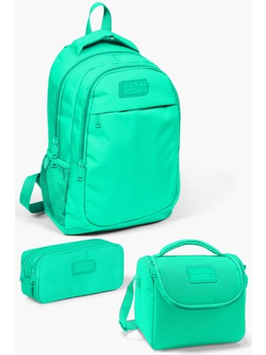 Coral High Su Yeşili 3’lü Okul Çanta Seti 22 Litre Kapasite ile Çocuklar için Ergonomik Tasarım SET0114395