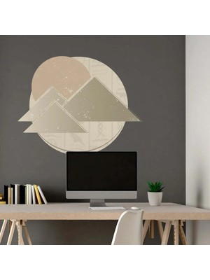 Kt Grup Boho Daire ve Üçgenler Duvar Sticker