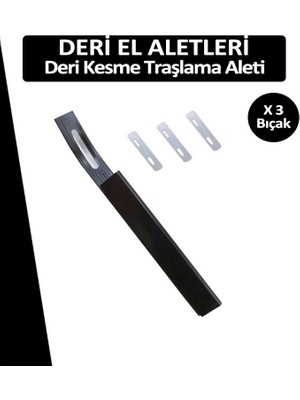 Dopar Deri Kesme Tıraşlama Inceltme Aleti Çelik Deri Zanaat