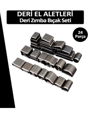 Dopar 24 Farklı Zımba Bıçak Seti Deri El Aleti