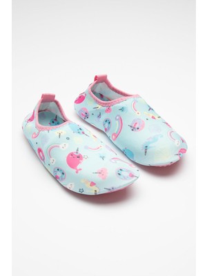 Penti Çok Renkli Kız Çocuk Blue Unicorn Sea Shoes