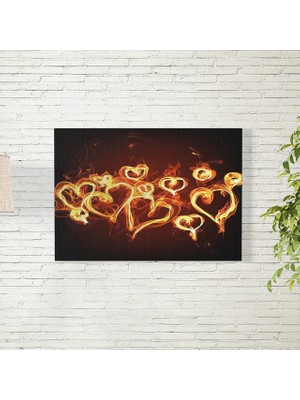 Reysa Tasarım Ateşli Kalpler Posteri 35X50 cm