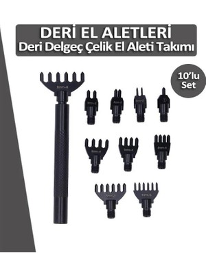 Dopar Deri Delgeç Çelik El Aleti Takımı 10'lu