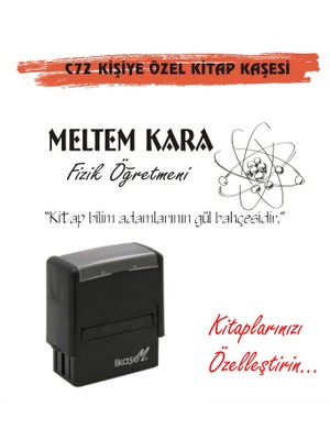 Kaşem Öğretmenlere ve Kişiye Özel Kitap Mührü Kitap Kaşesi C72