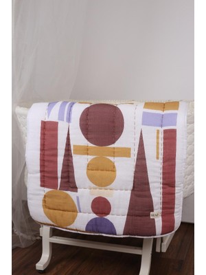 Luckka %100 Pamuk Bebek Müslin Yorgan - Oyun Matı El İşlemeli 70x100 cm - ZTD100