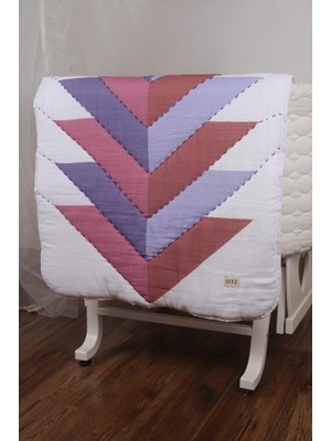 Luckka %100 Pamuk Bebek Müslin Yorgan - Oyun Matı El İşlemeli 70x100 cm - ZTD100