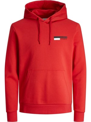 Jack & Jones Jjecorp Logo Sweat Hood Play Noos Kırmızı