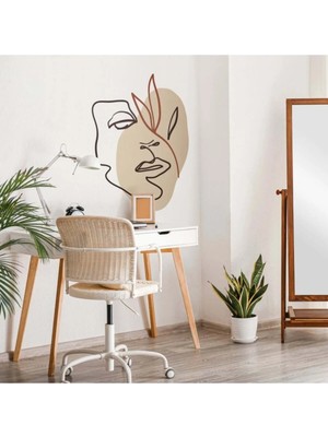 Kt Grup Boho Yüz Duvar Stickerı