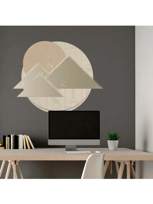 Kt Grup Boho Daire ve Üçgenler Duvar Sticker