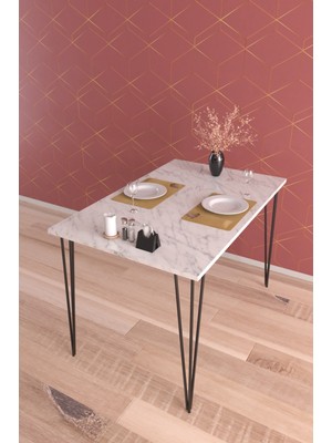 Hediyeler Kapında 110X70 cm Ahşap Yemek ve Balkon Masası