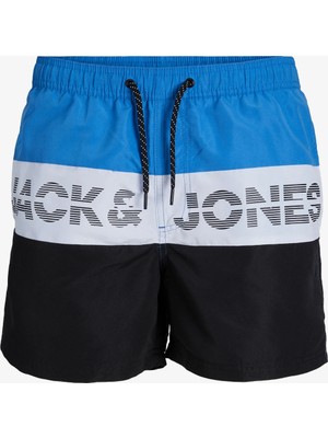 Jack & Jones Jpstfiji Jjswim Colorblock Sn Sarı Erkek Deniz Şortu 12227260-Super