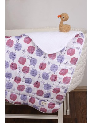 Luckka %100 Pamuk Bebek Müslin Yorgan - Oyun Matı El İşlemeli 70x100 cm - ZTD100