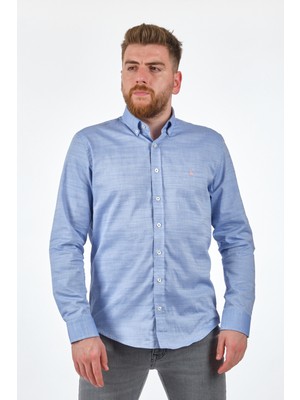 Porto Cervo Minimalist Uzun Kol Erkek Gömleği - Günlük & İş