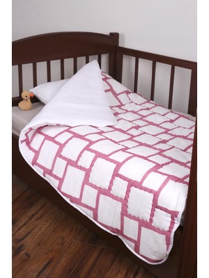 Luckka %100 Pamuk Çocuk Müslin Yorgan - El İşlemeli 100x150 cm - ZTD200