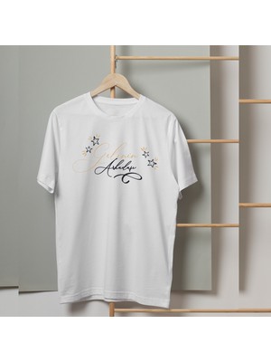 Mor Mürekkep Gelinin Arkadaşı Yazı Baskılı Kadın Tshirt