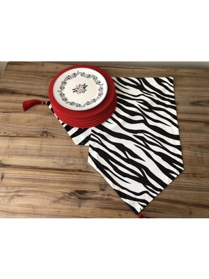 Trend Yuvam Zebra Desenli Runner & Supla