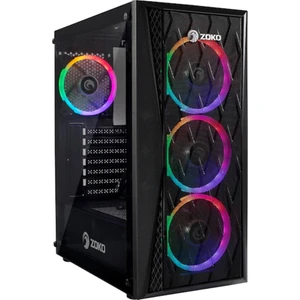 Melody 4X12 cm Raınbow Fanlı Temperli Cam Mesh Panel Oyuncu Kasası