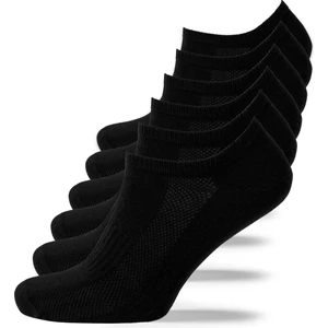 Kadın ve Erkek 6 Lı Spor Ayakkabı Çorabı Sneaker Siyah Beyaz Organik Pamuklu Patik Çorap